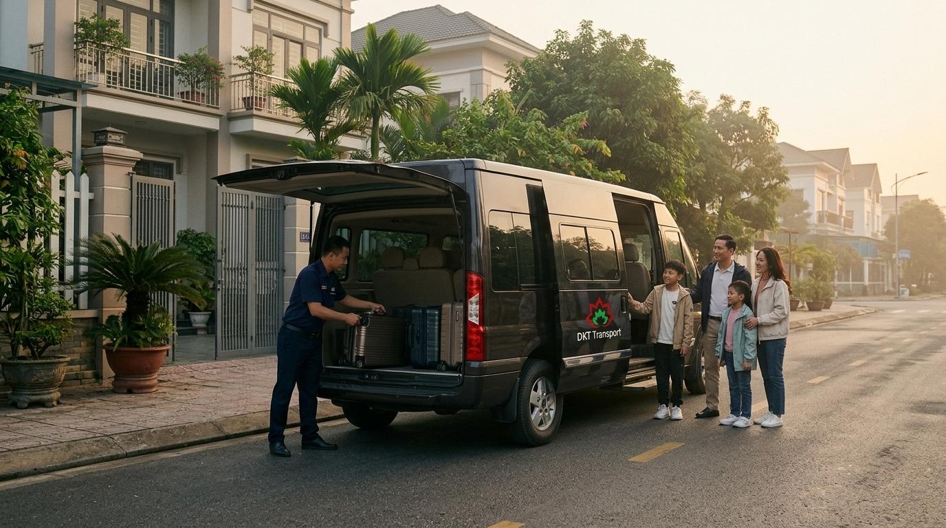 Dịch vụ thuê xe limousine tại Hưng Yên đi sân bay Nội Bài đón tận nhà DKT Transport