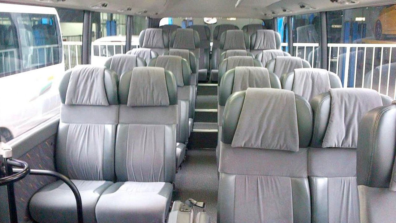 29 seater car interior