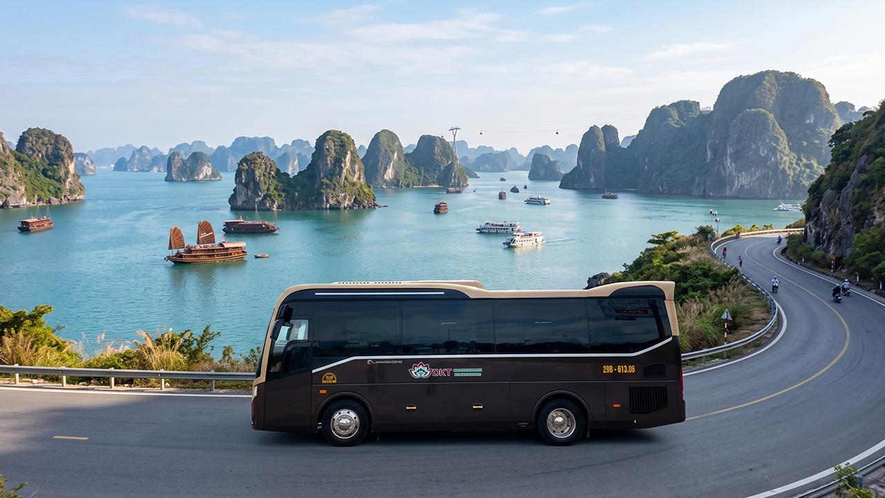 Ngoại thất xe Limousine 19 chỗ đẹp, sang trọng